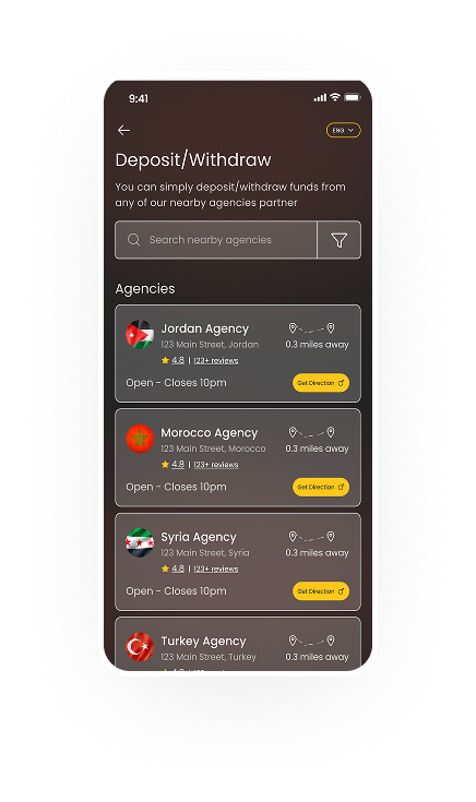 Tahweel app screenshot 1